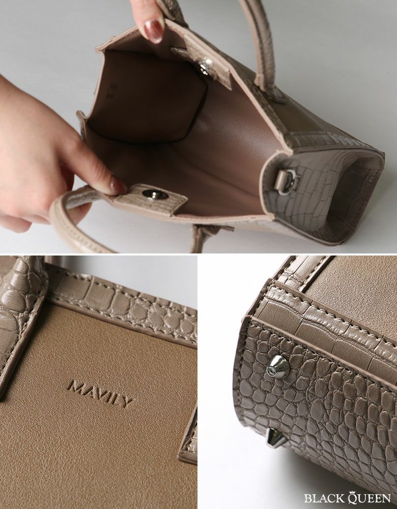 限定品　M.U.L. ボディバッグ　喜平チェーン　ブラッククロコダイル型押し 楽天市場】【max10%offクーポン】クロコダイル ショルダーバッグ