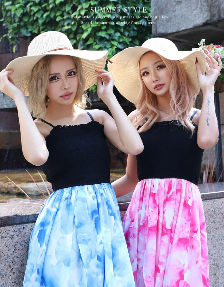 KAREN MILLEN マキシ ワンピース 花モチーフ タイト 花柄 日本未入荷☆Karen Millen 花柄フレアワンピース