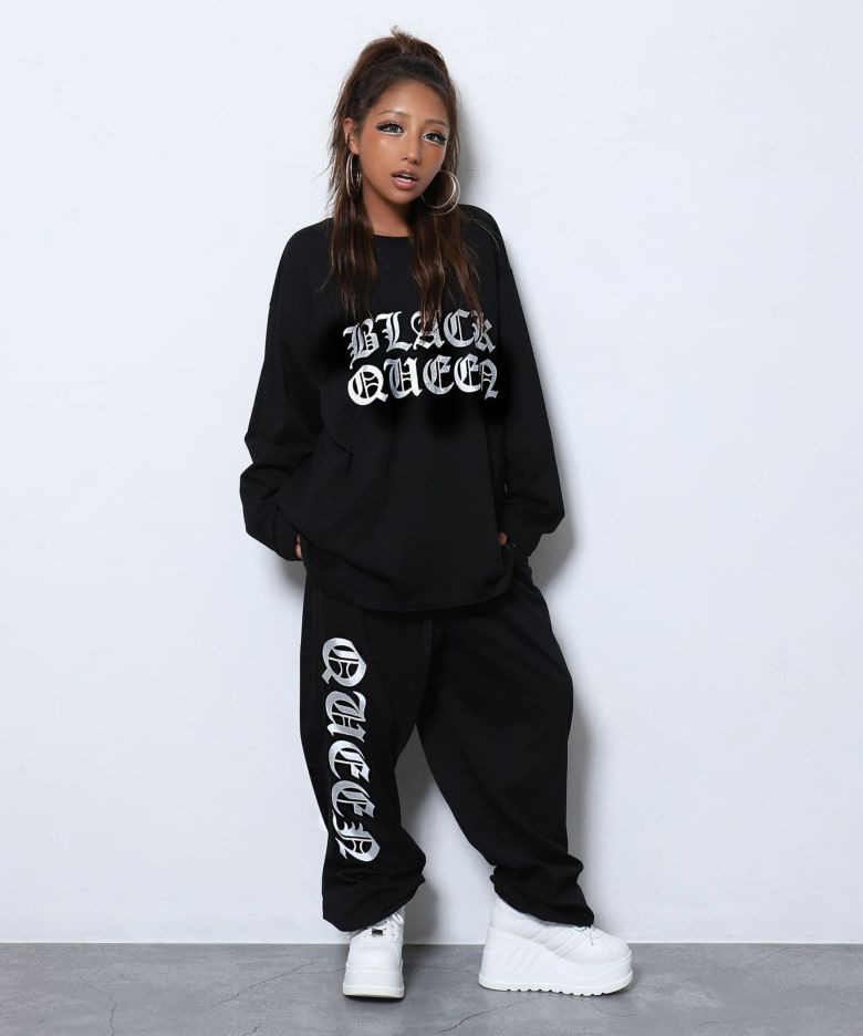 ラメロゴセットアップ | レディースギャルファッション通販BLACKQUEEN