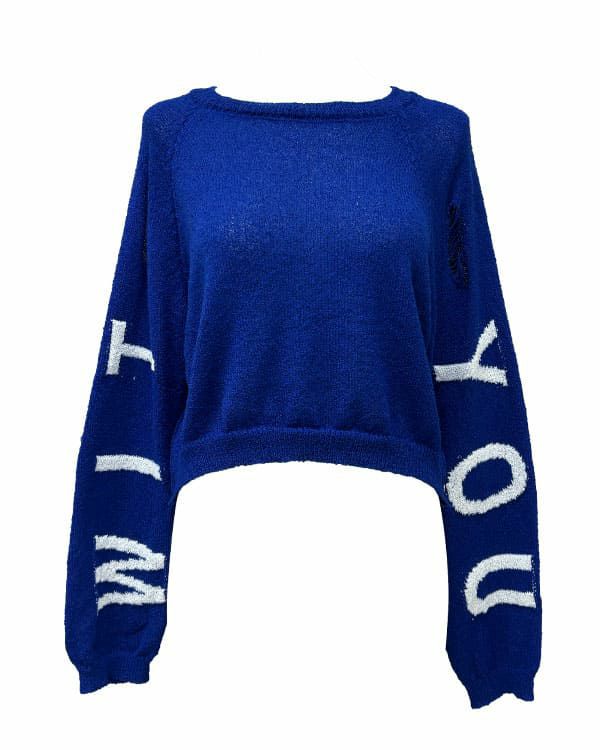 ZIP付きショートニットトップス | レディースギャルファッション通販