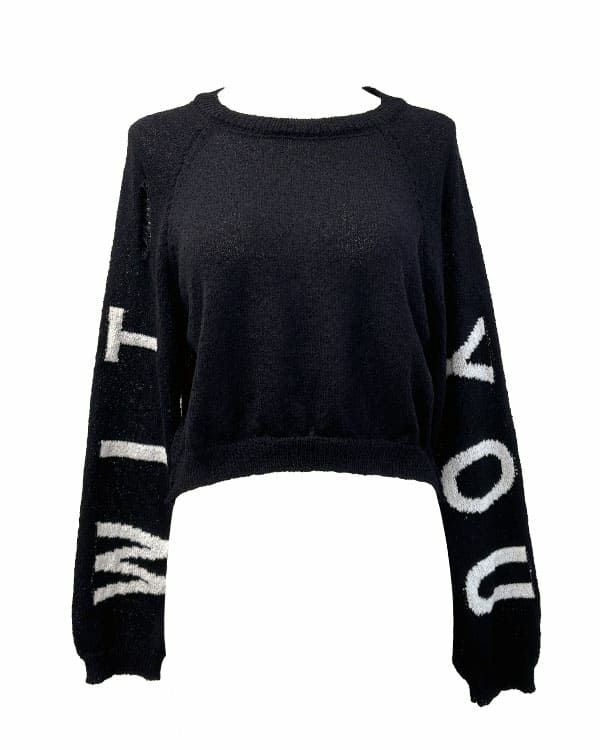 ZIP付きショートニットトップス | レディースギャルファッション通販