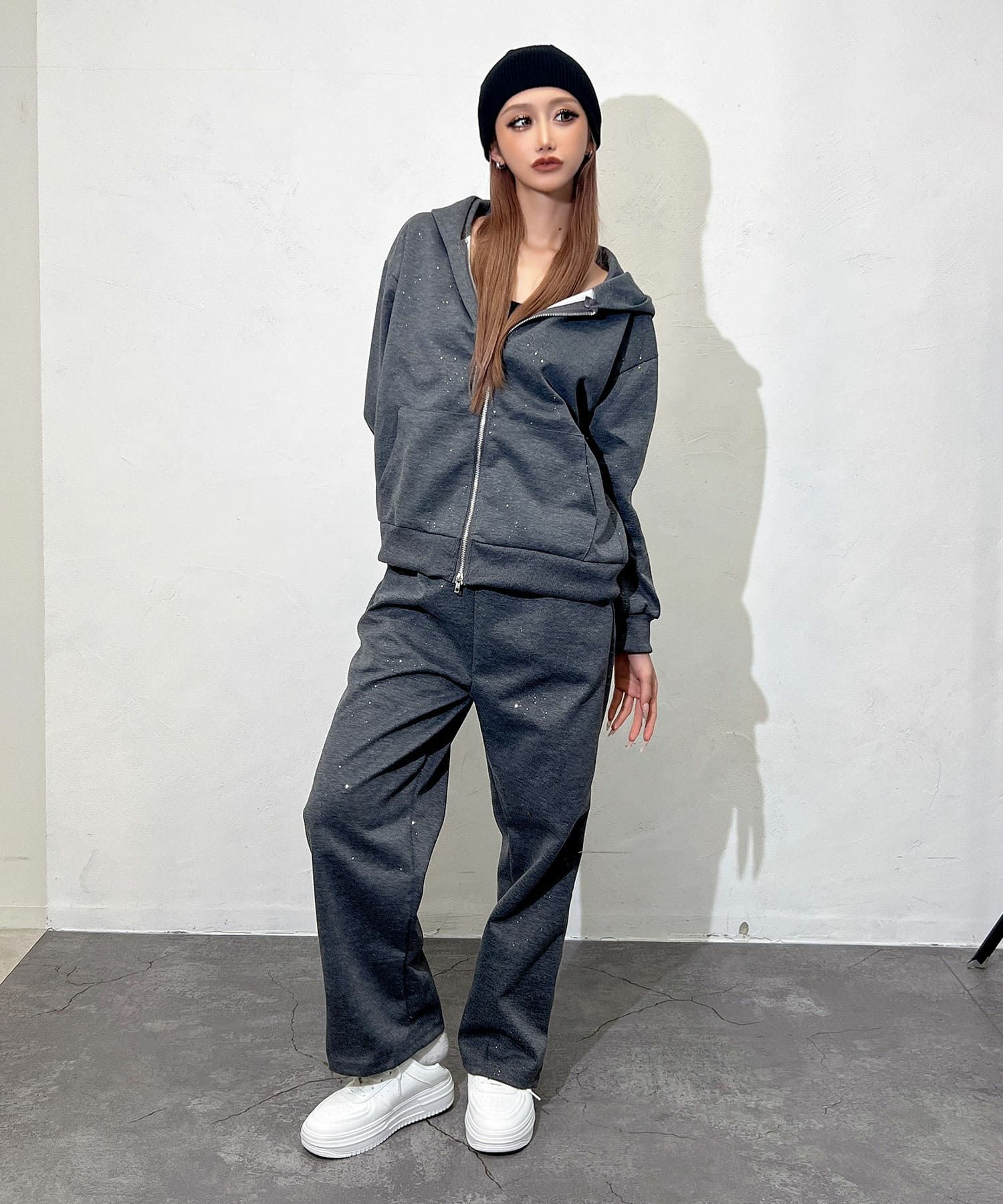 ラメ入りスウェットセットアップ | レディースギャルファッション通販